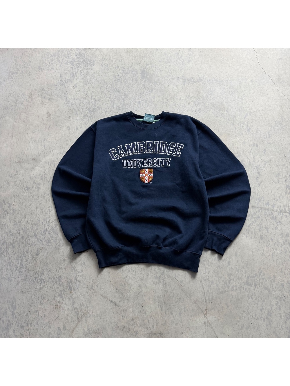 University Of Cambridge Sweatshirt Mens 2XL Gray Fleece Crewneck Pullover Logo